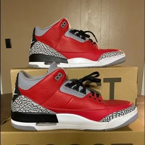 Size 14 Jordan Retro 3 Unite Fire Red